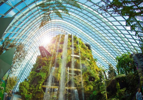 Memiliki air terjun dalam ruangan tertinggi di dunia